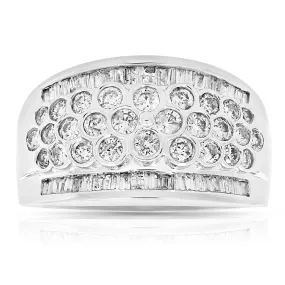 1.50 cttw Diamond Cocktail Ring in 10K White Gold