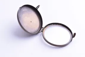 1.62x0.41in Round Shadow Box Pendant/Locket