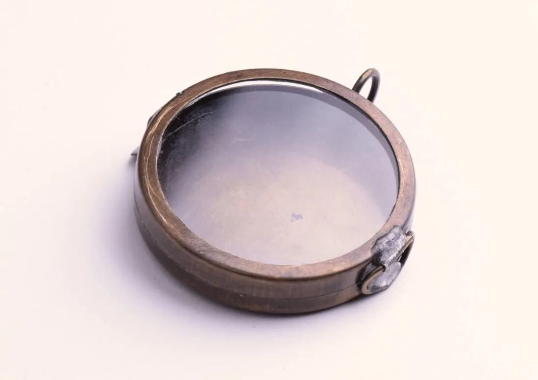 1.62x0.41in Round Shadow Box Pendant/Locket
