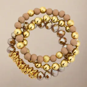 30A Gianna Bracelet Set (Light Mocha)
