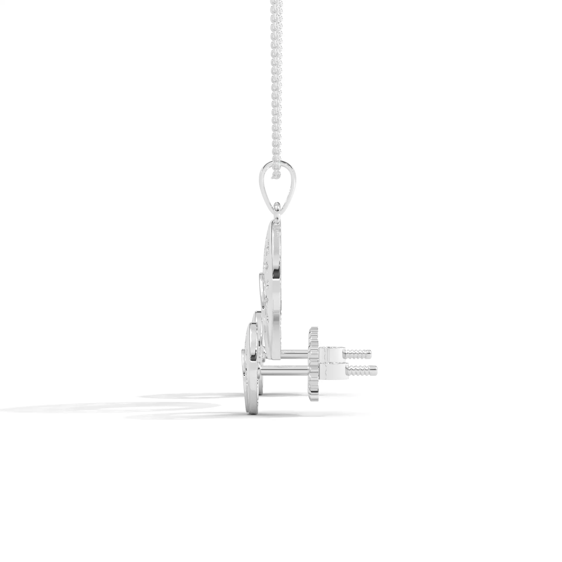 925 Silver Pendant & Earring Set for Women