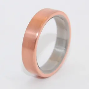 Allemande | Men's Copper & Titanium Wedding Ring