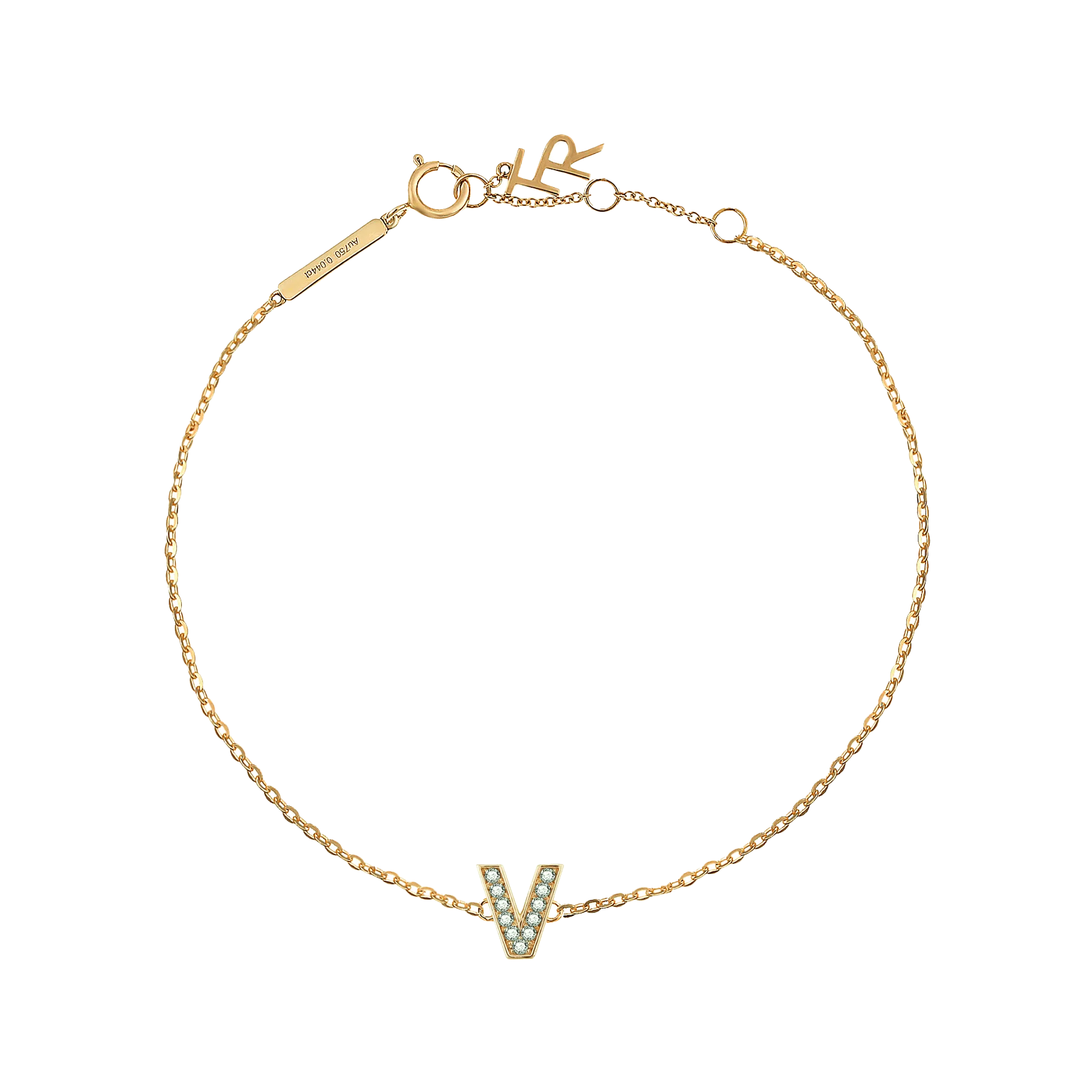 Alphabet LGD pendant bracelet
