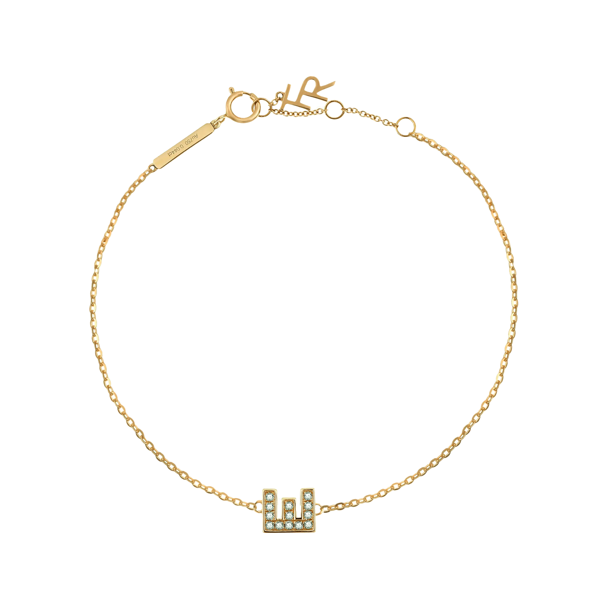Alphabet LGD pendant bracelet