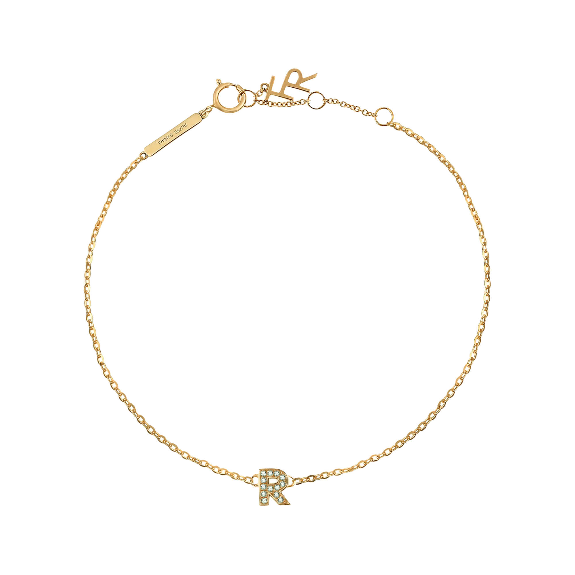 Alphabet LGD pendant bracelet