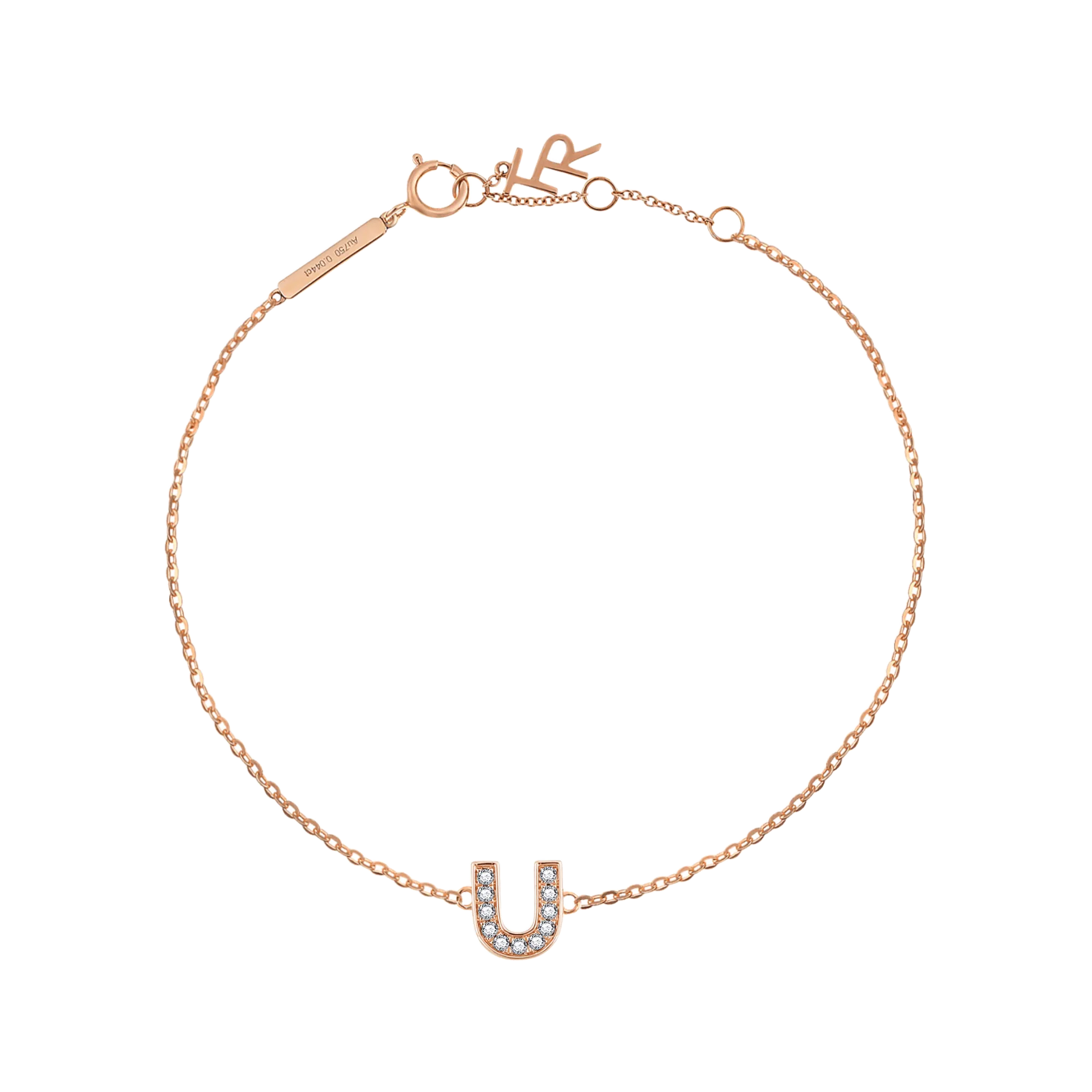 Alphabet LGD pendant bracelet