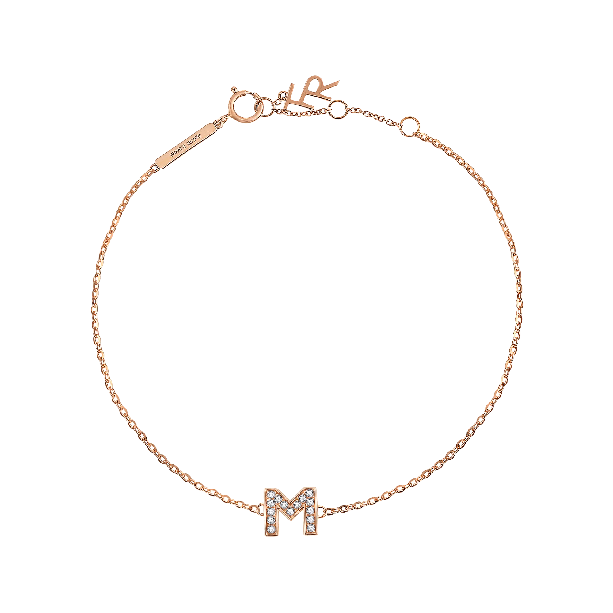 Alphabet LGD pendant bracelet