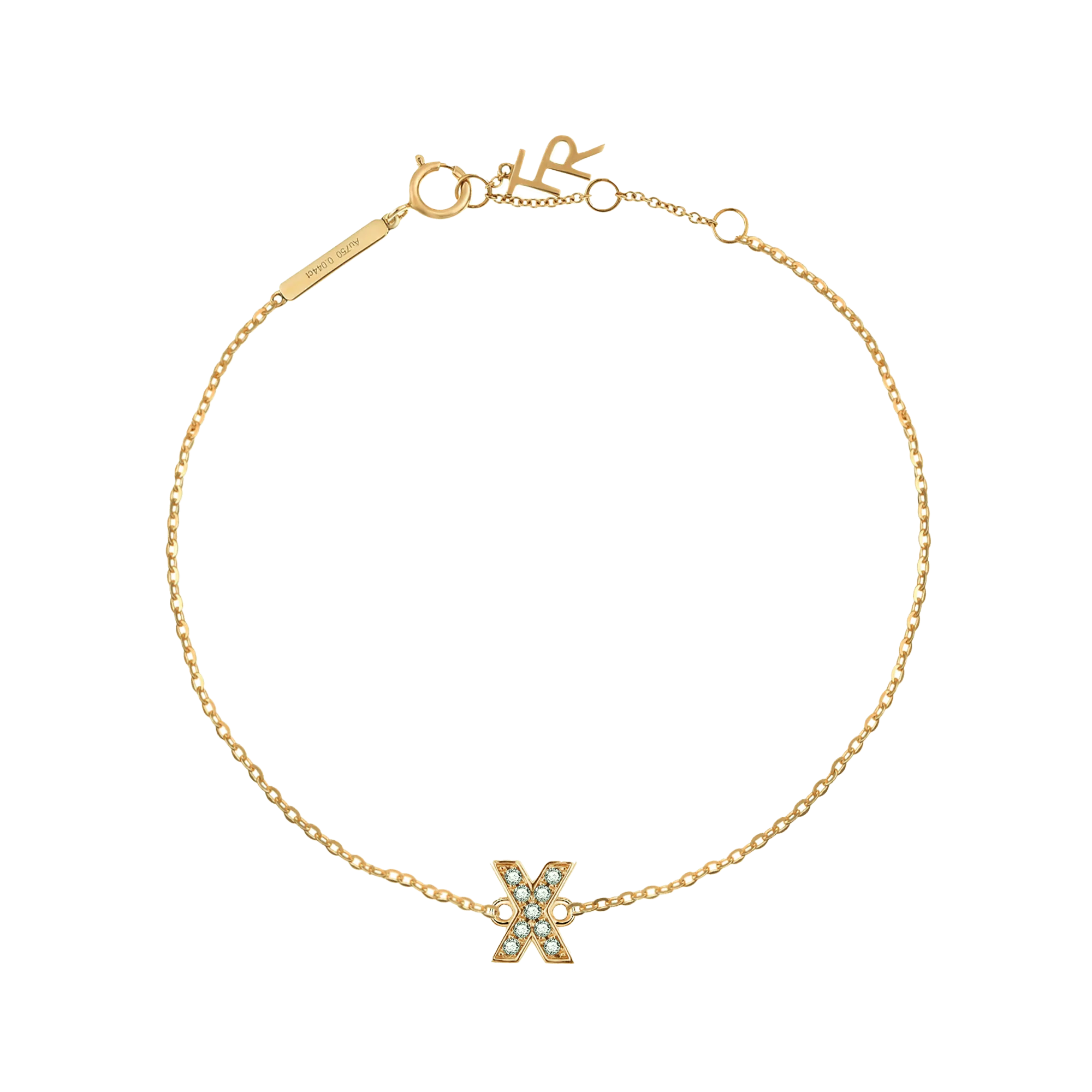 Alphabet LGD pendant bracelet