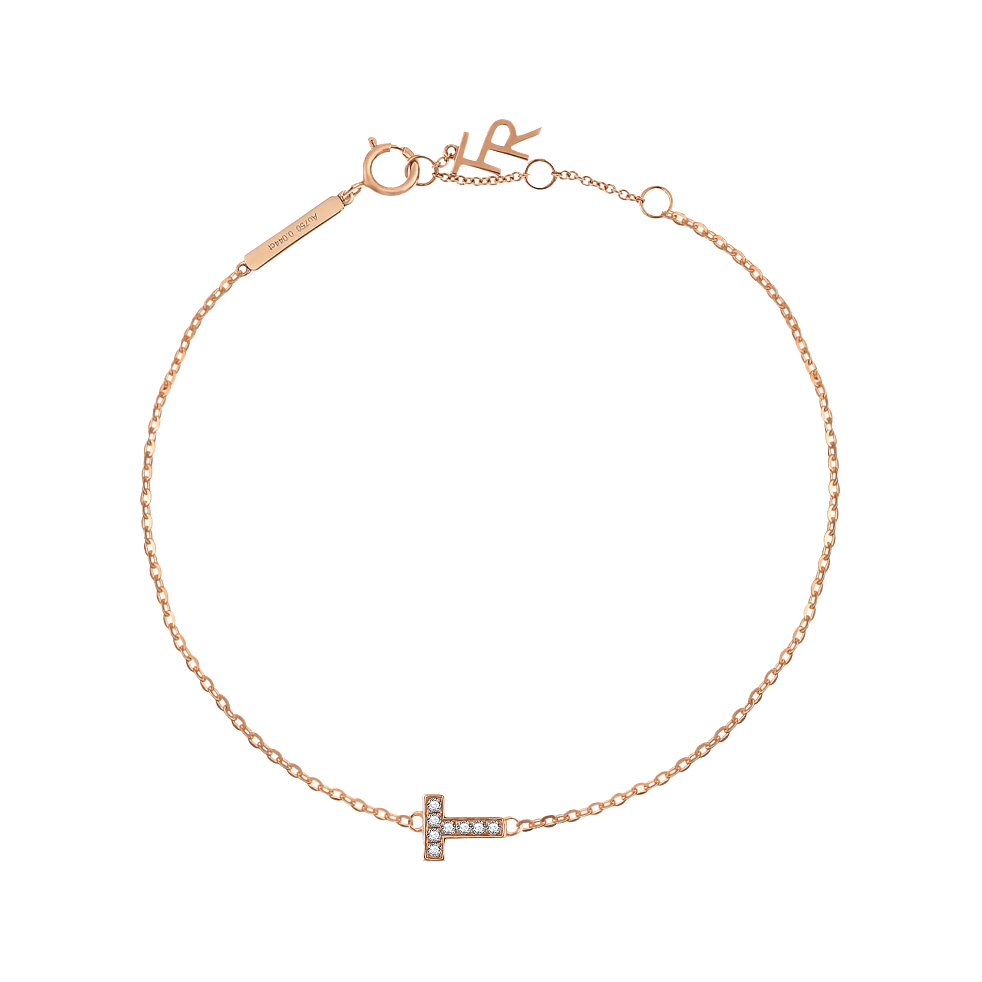 Alphabet LGD pendant bracelet