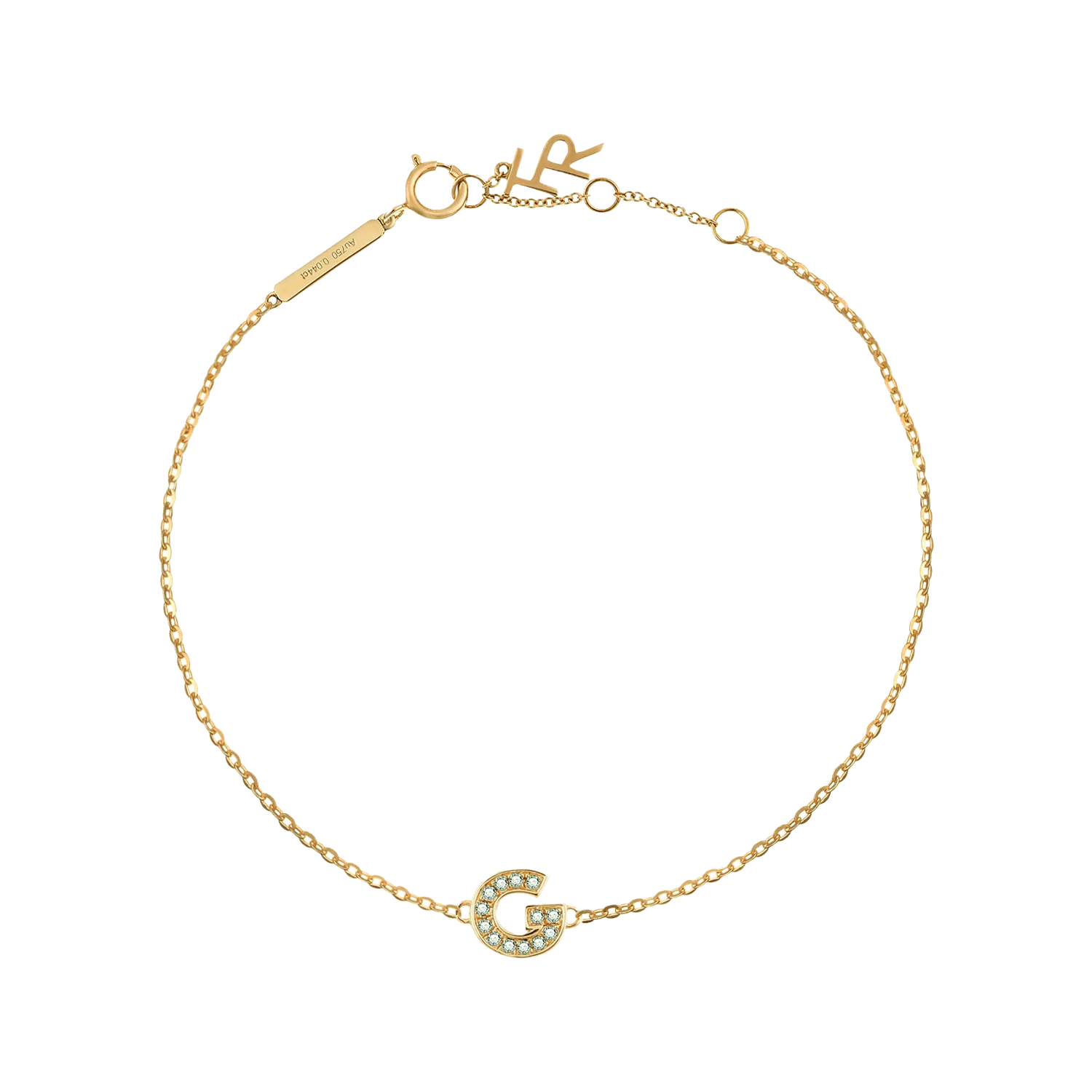 Alphabet LGD pendant bracelet