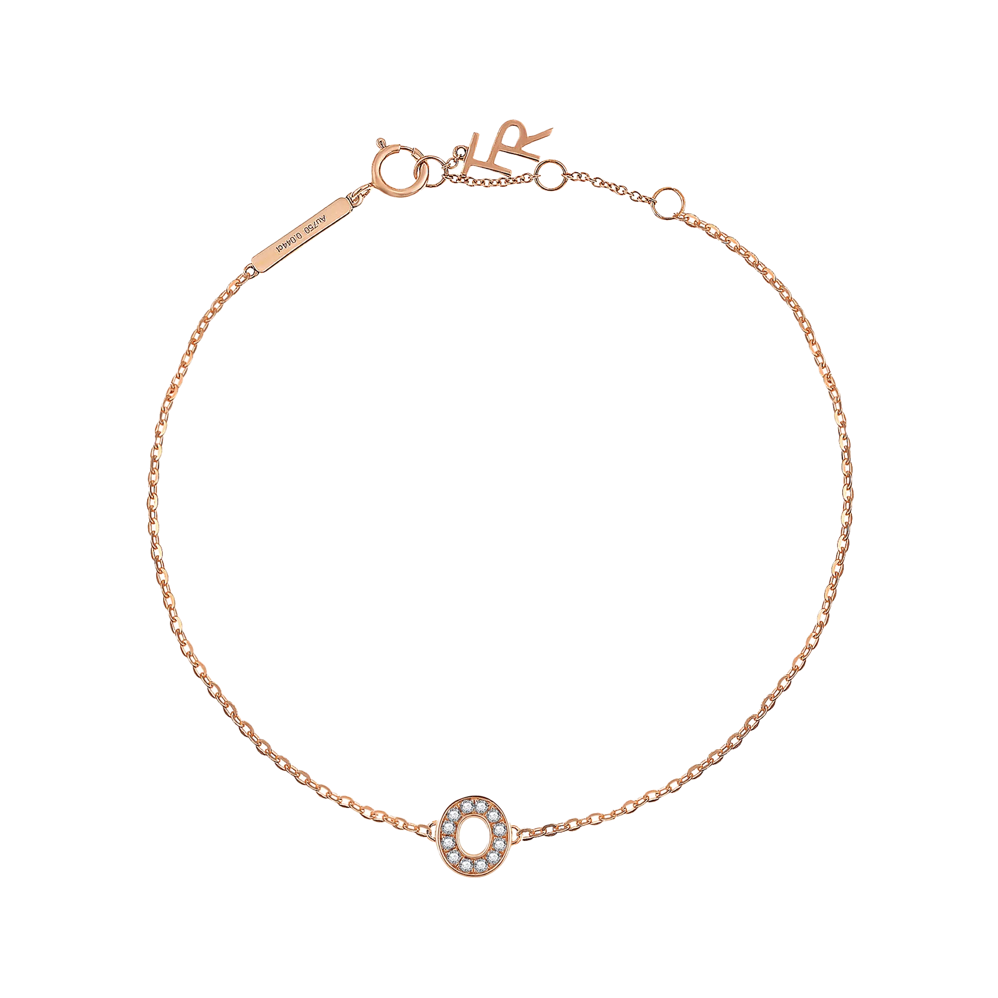 Alphabet LGD pendant bracelet