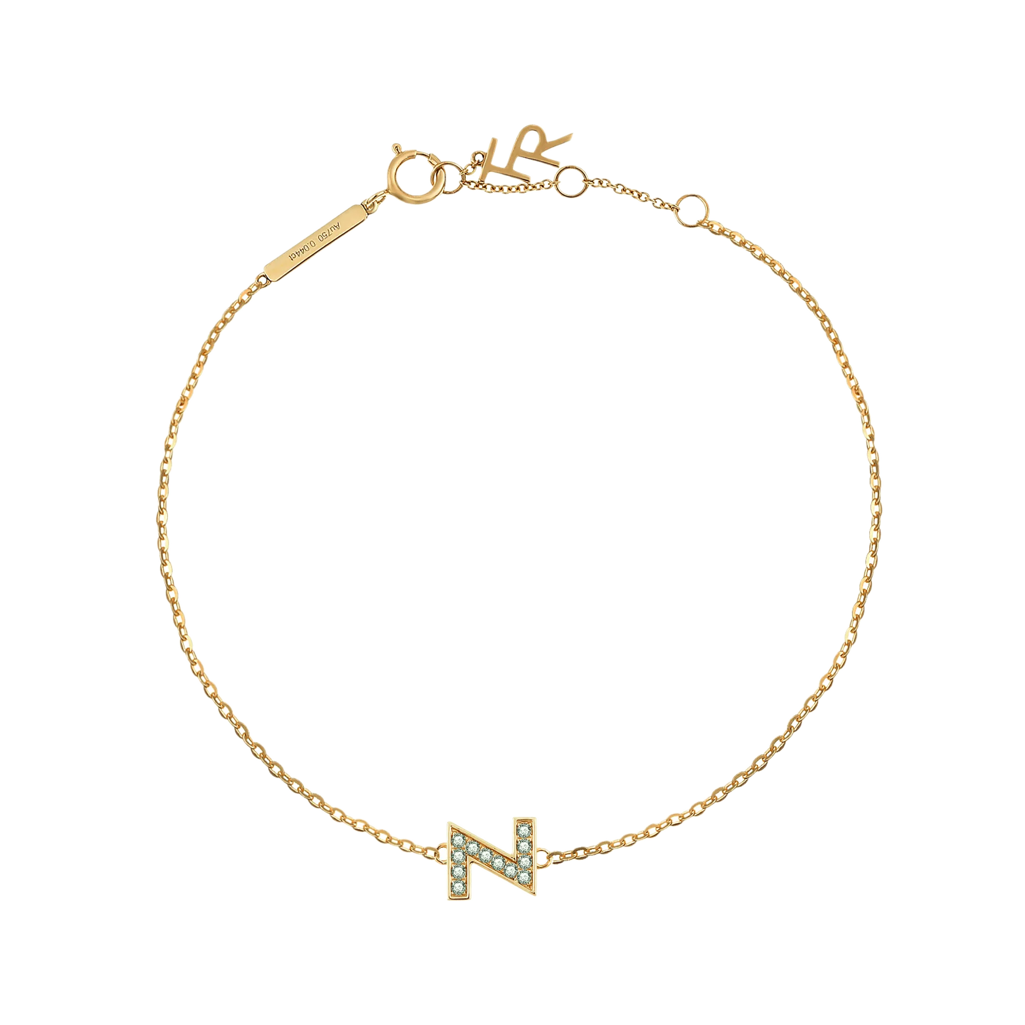 Alphabet LGD pendant bracelet