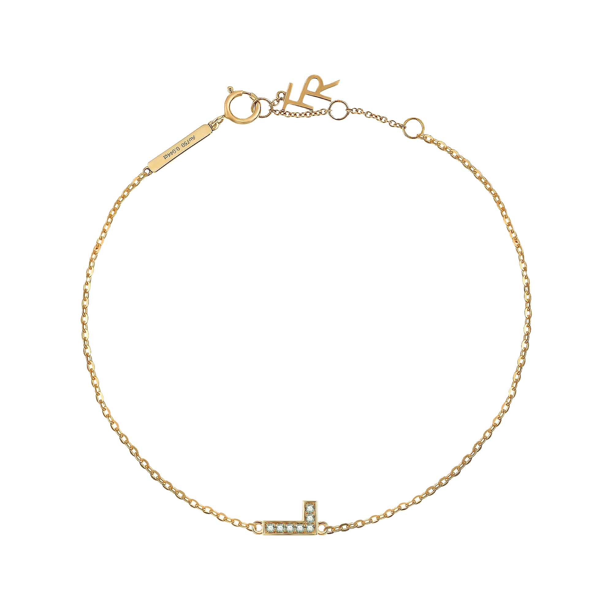 Alphabet LGD pendant bracelet