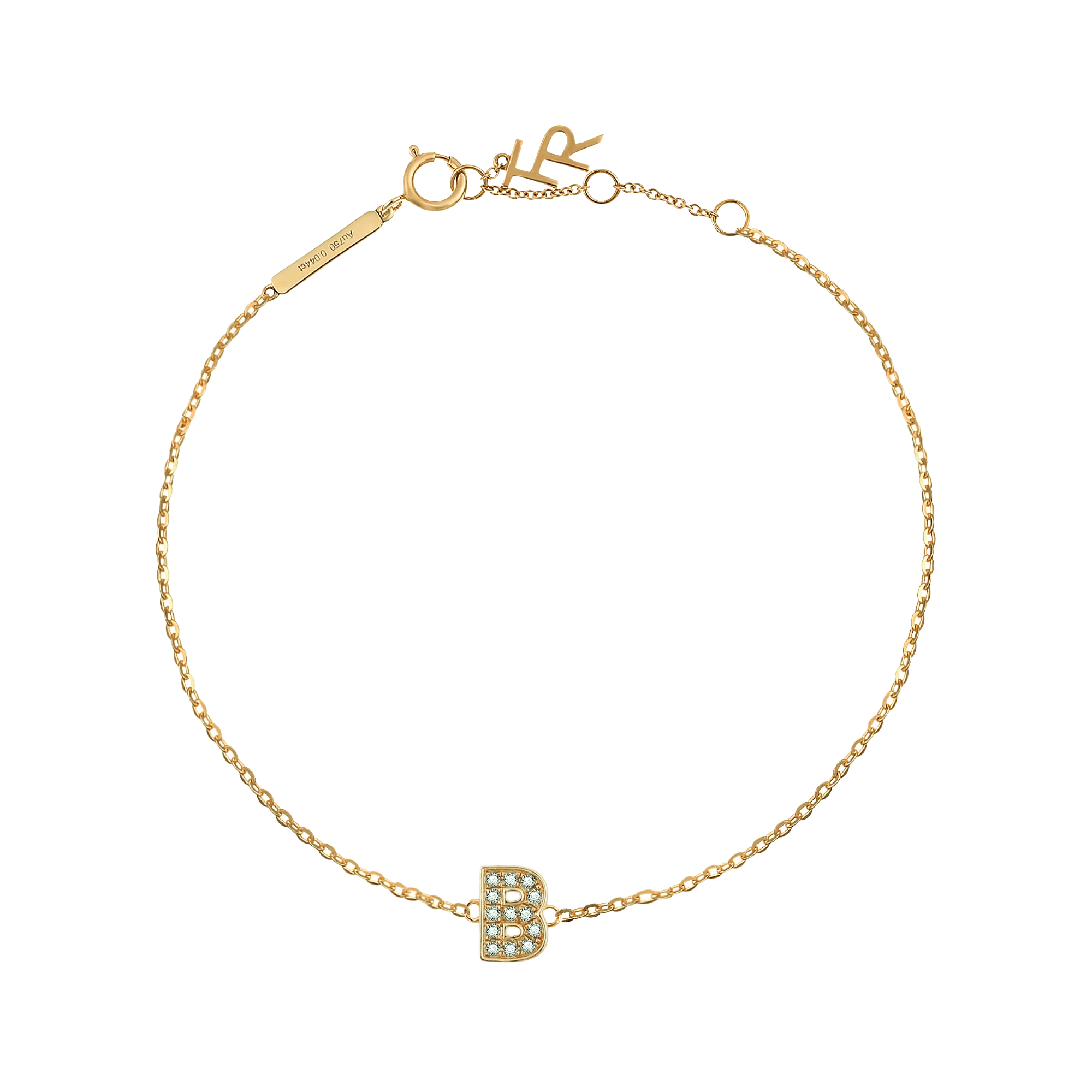 Alphabet LGD pendant bracelet