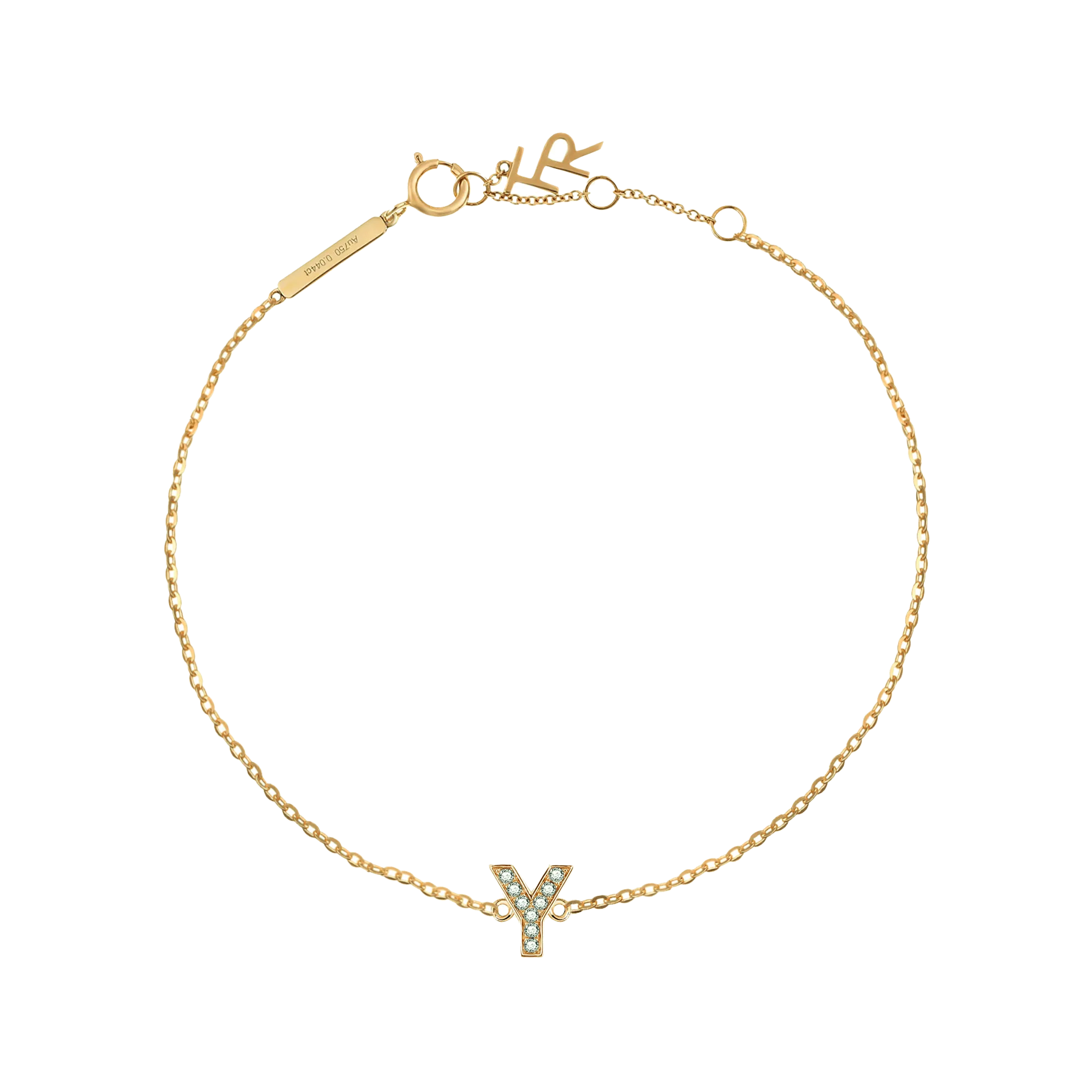 Alphabet LGD pendant bracelet