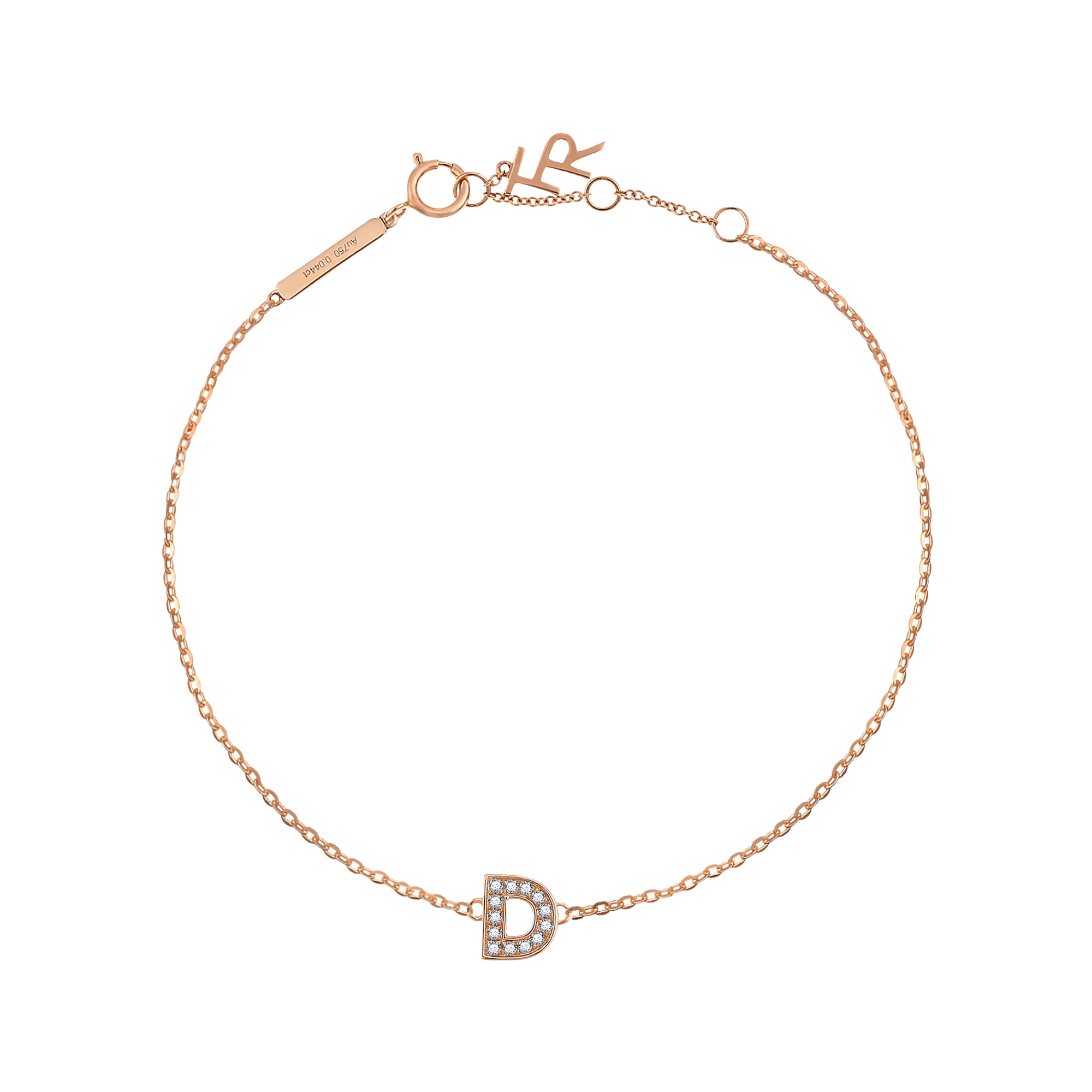 Alphabet LGD pendant bracelet