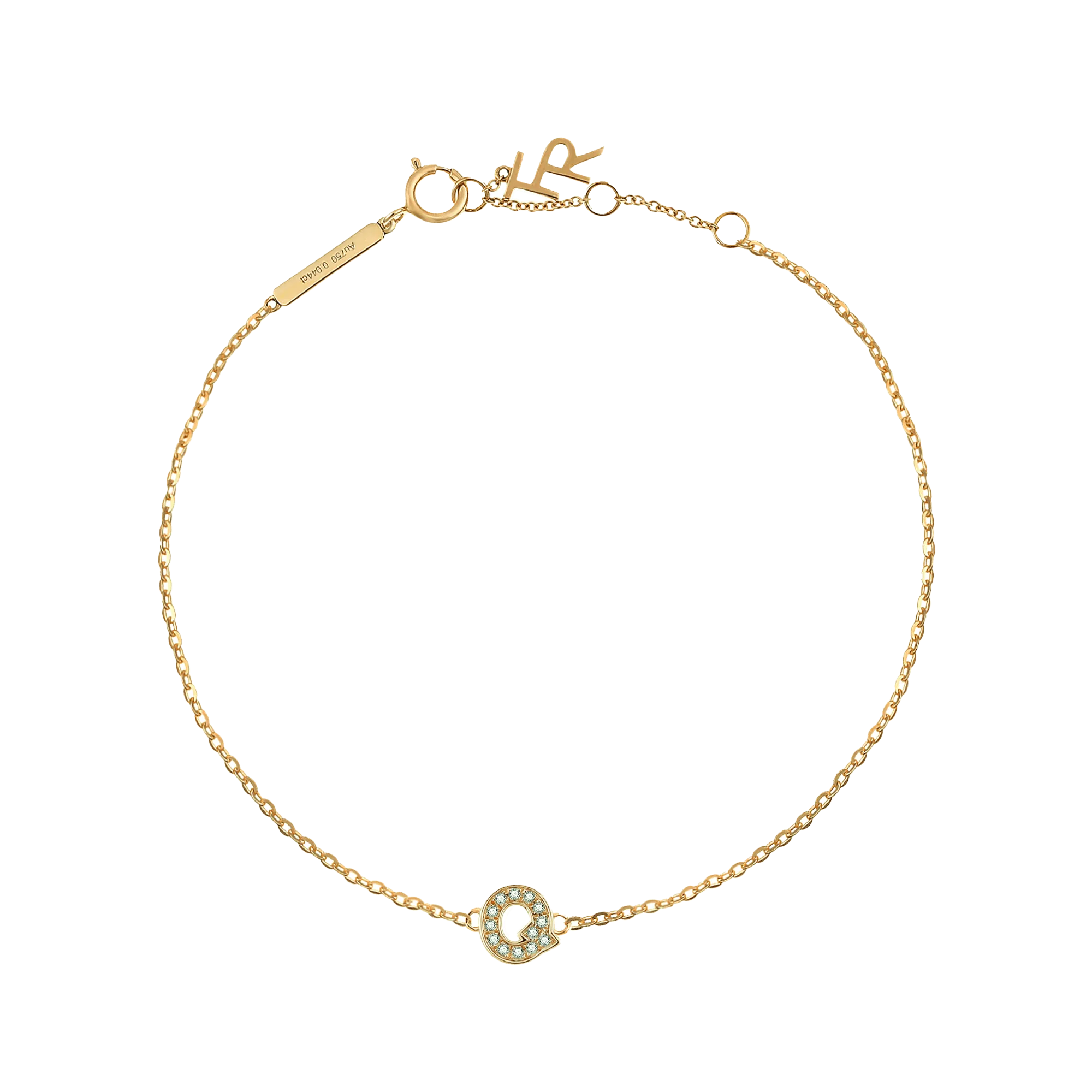 Alphabet LGD pendant bracelet