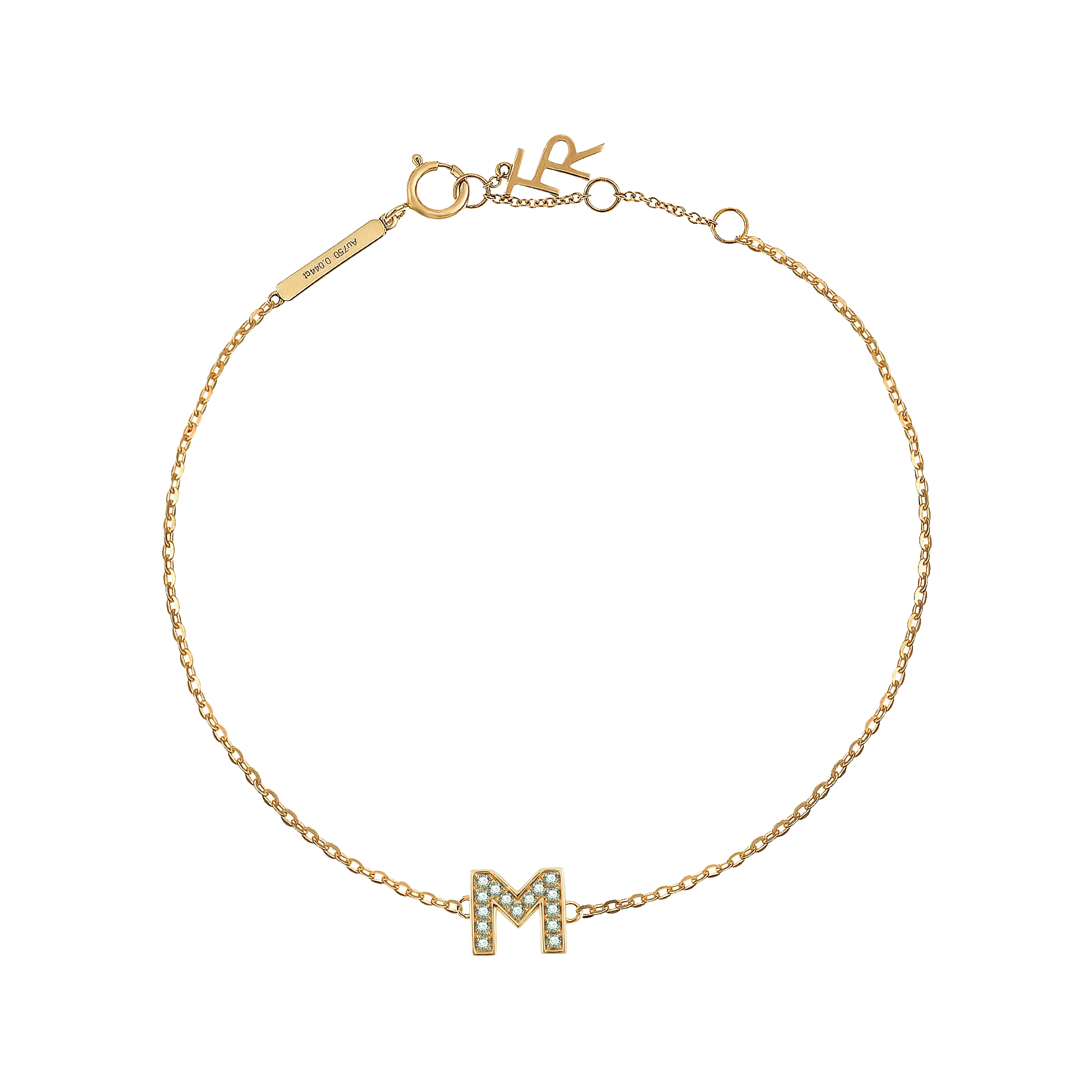 Alphabet LGD pendant bracelet