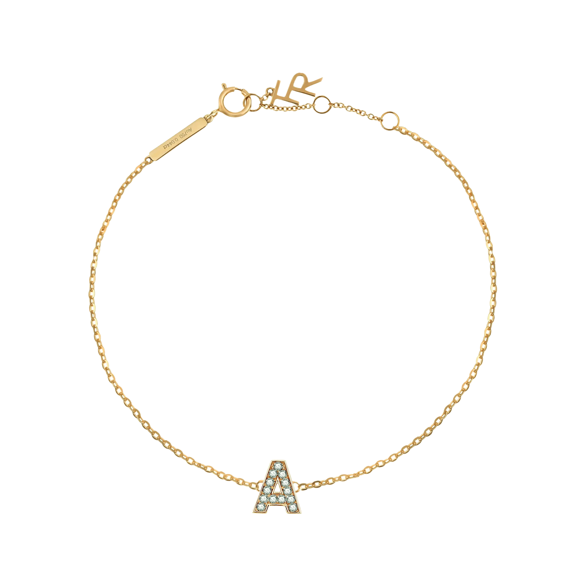 Alphabet LGD pendant bracelet