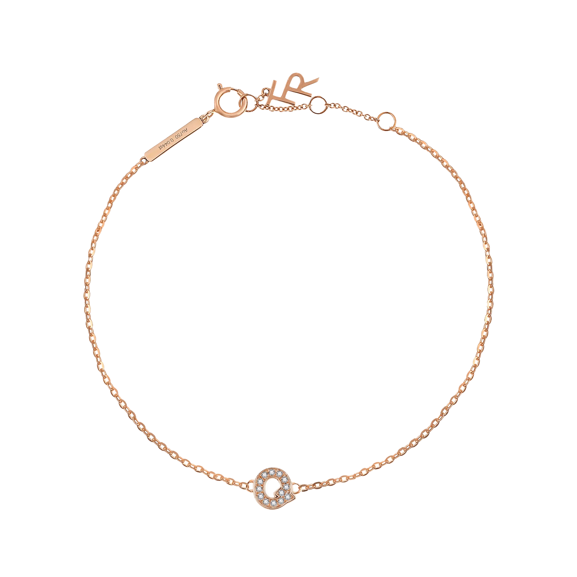 Alphabet LGD pendant bracelet
