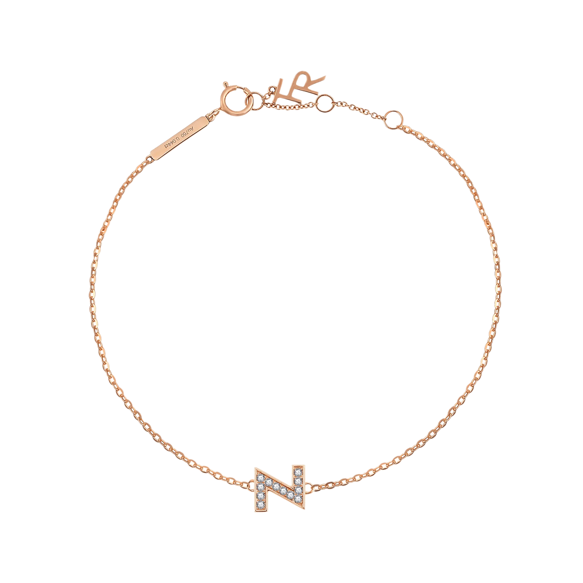 Alphabet LGD pendant bracelet