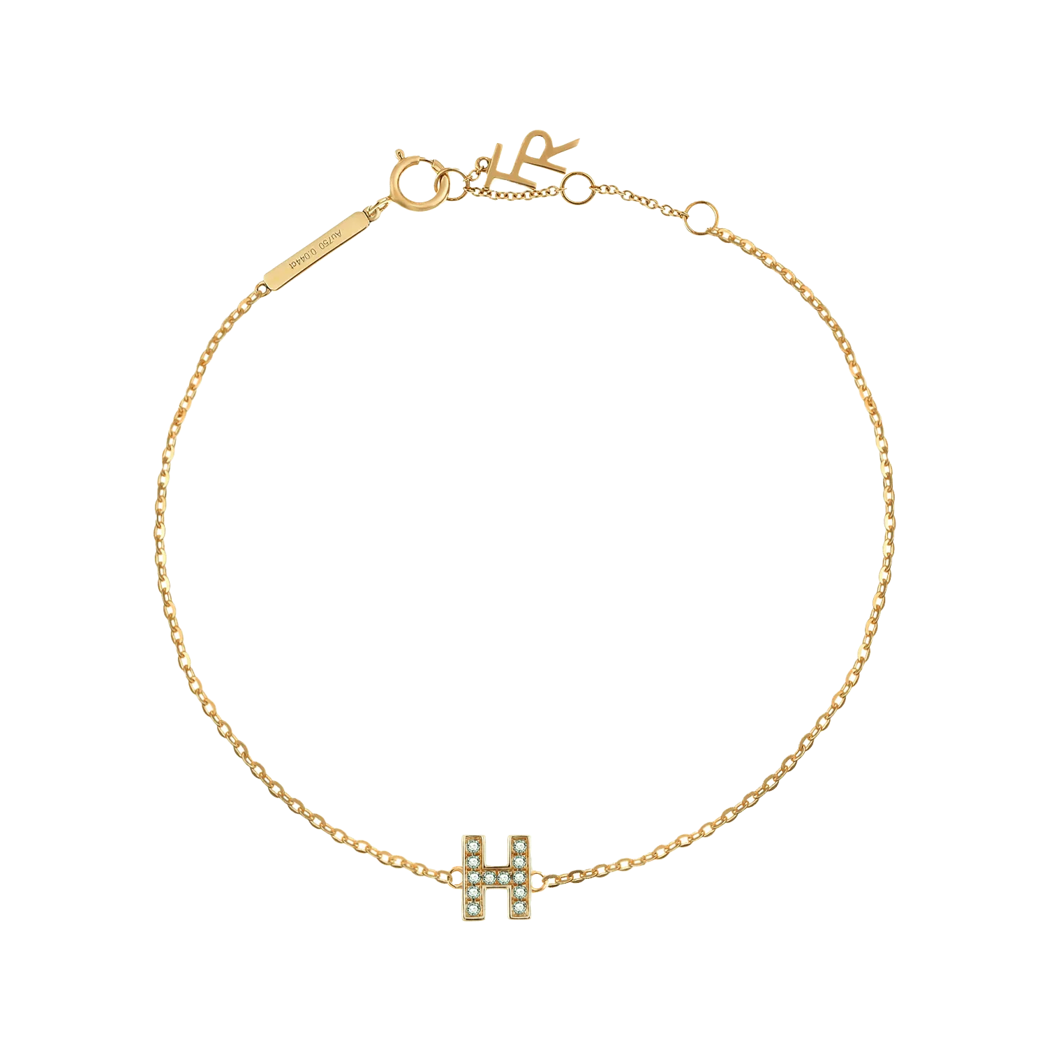 Alphabet LGD pendant bracelet