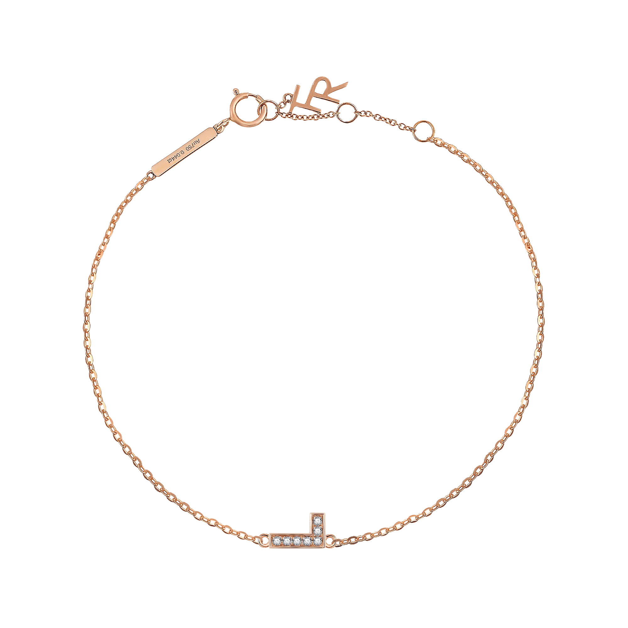 Alphabet LGD pendant bracelet