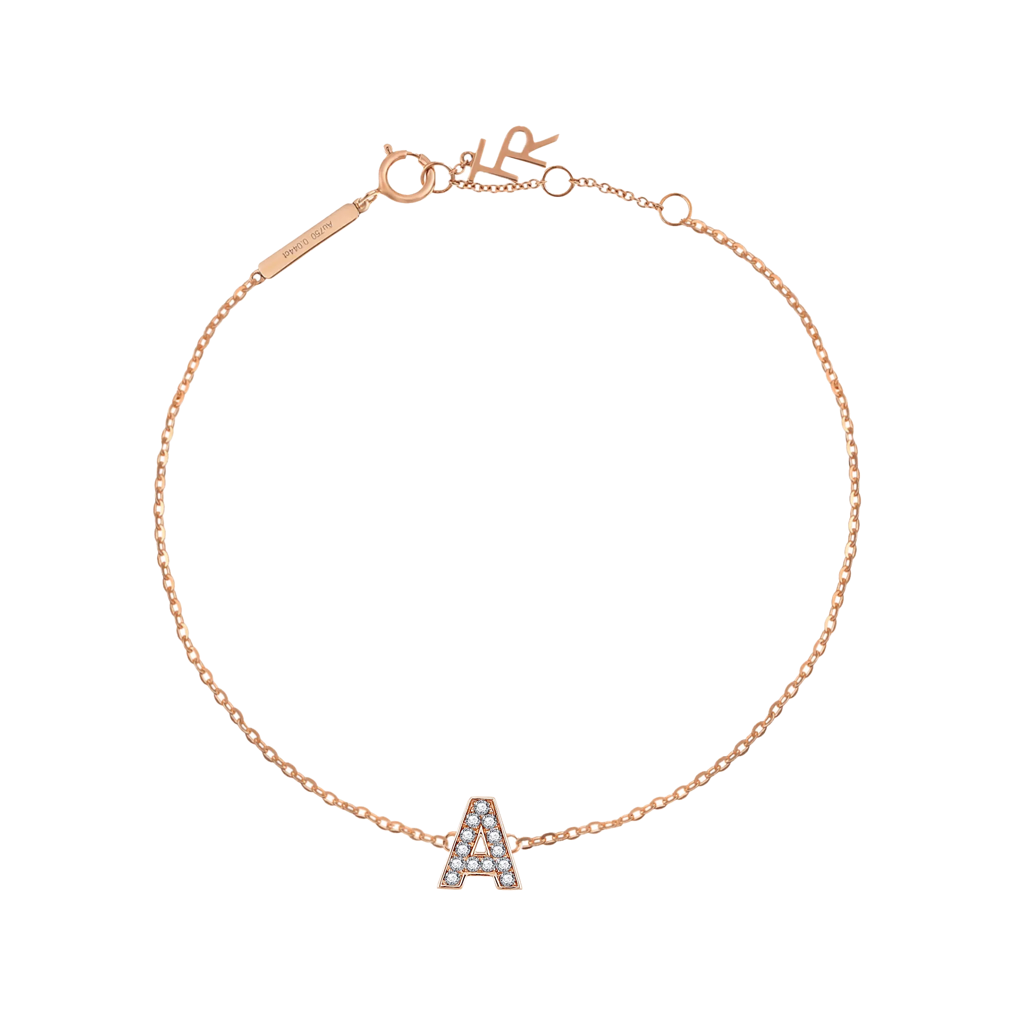 Alphabet LGD pendant bracelet