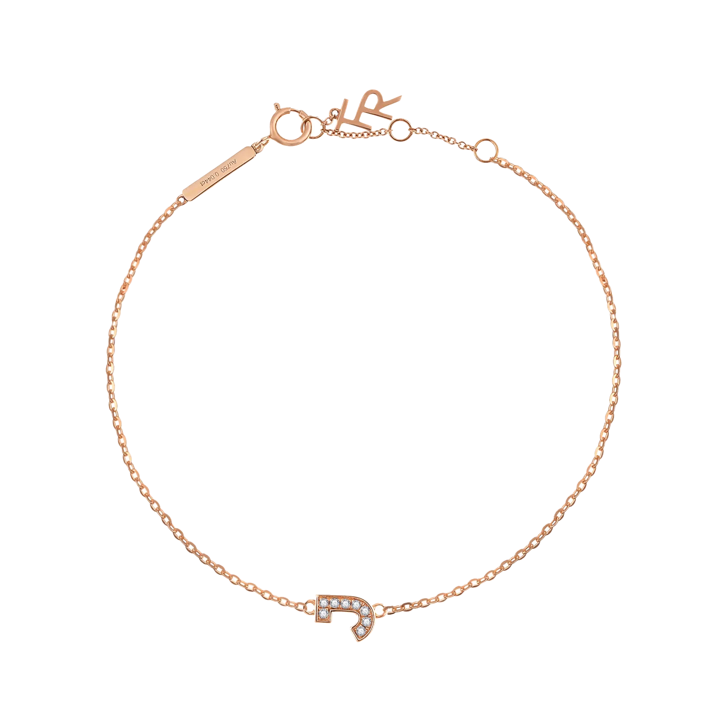 Alphabet LGD pendant bracelet