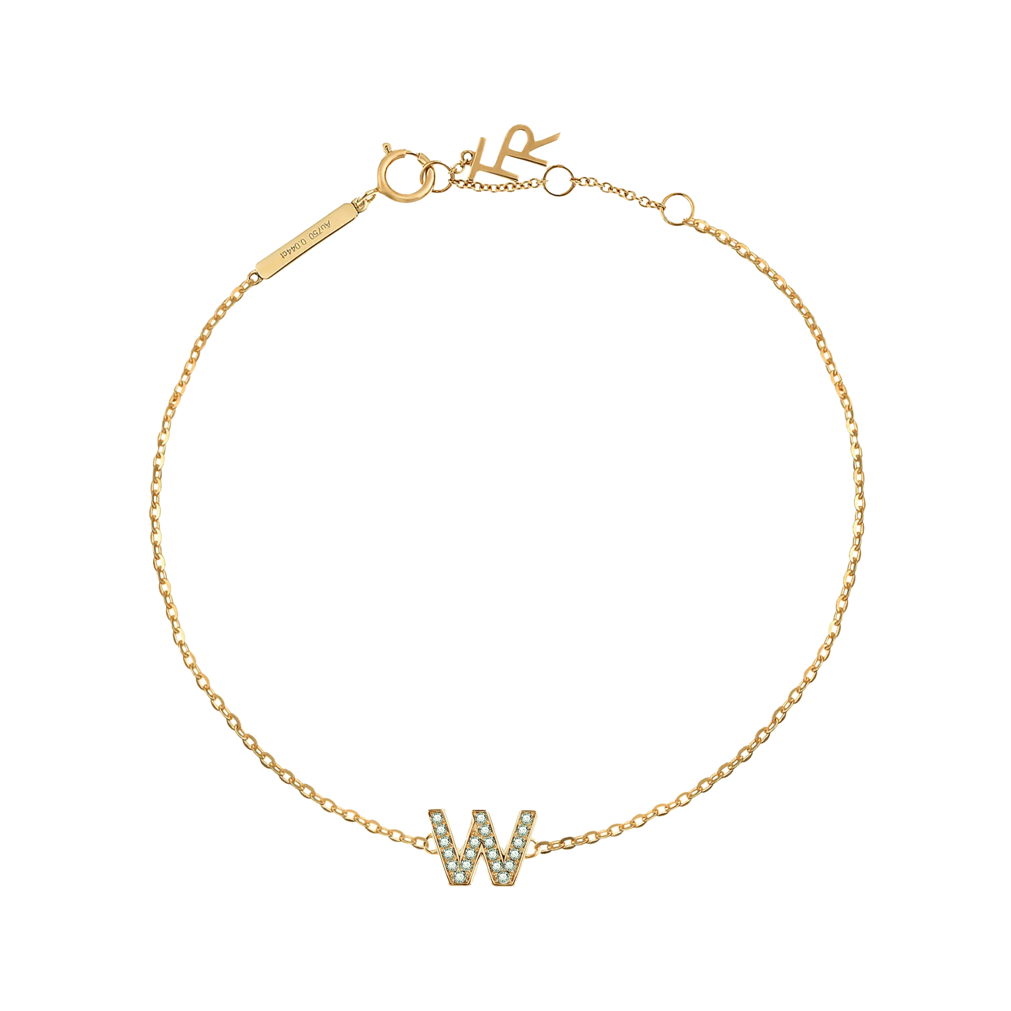 Alphabet LGD pendant bracelet