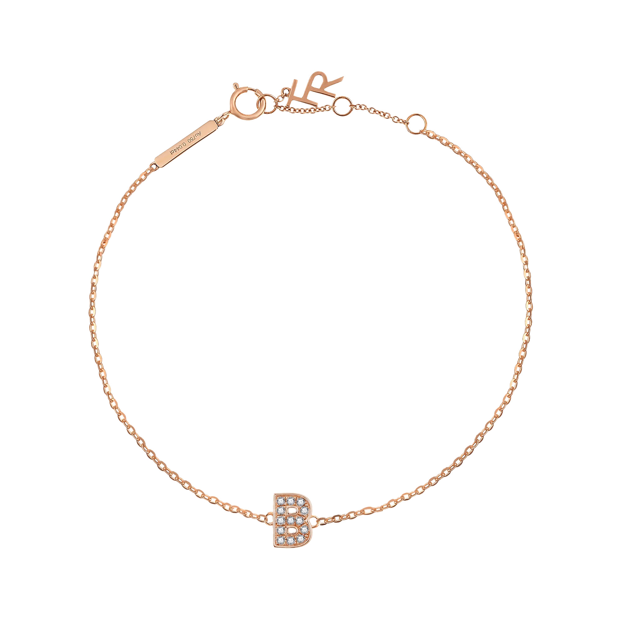 Alphabet LGD pendant bracelet