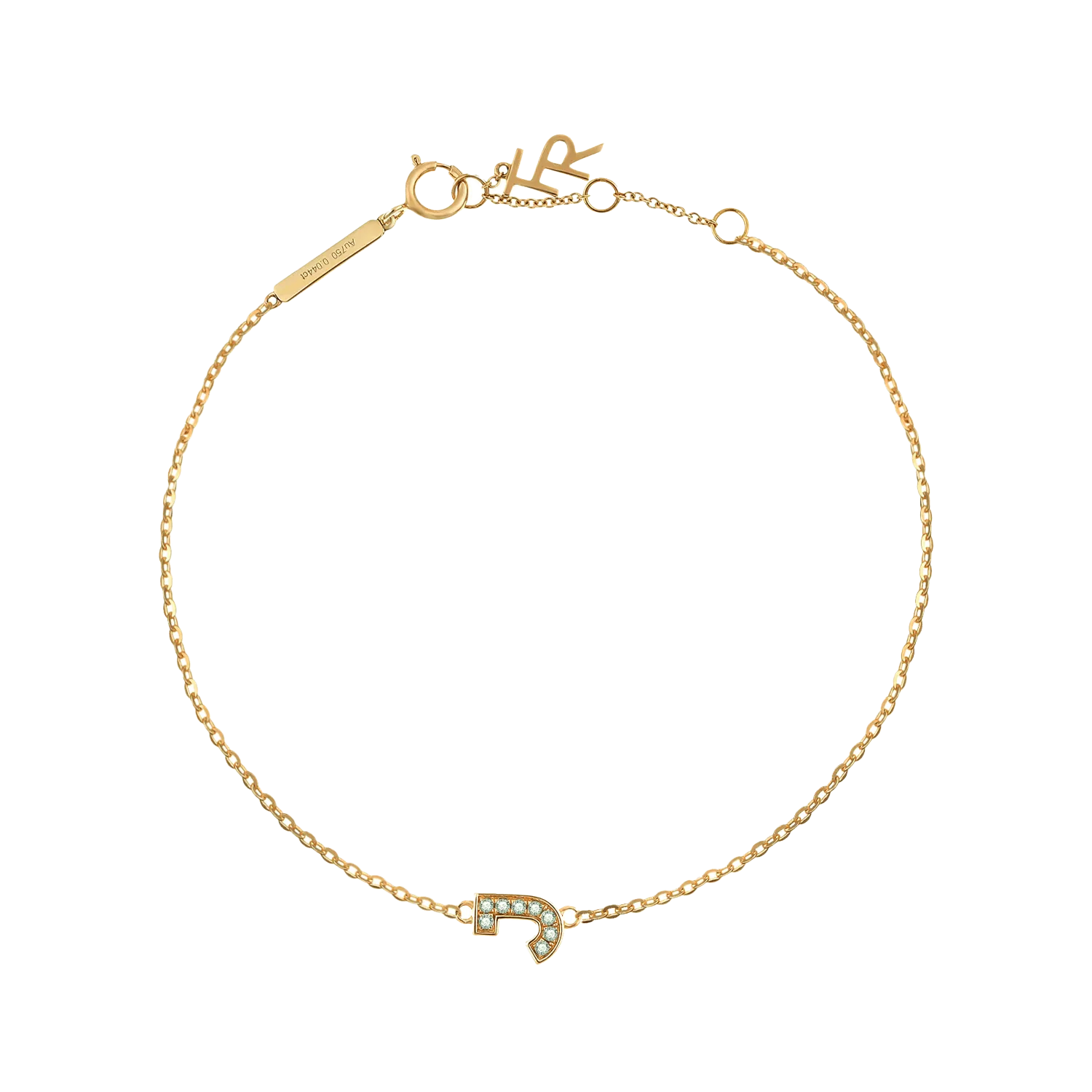 Alphabet LGD pendant bracelet