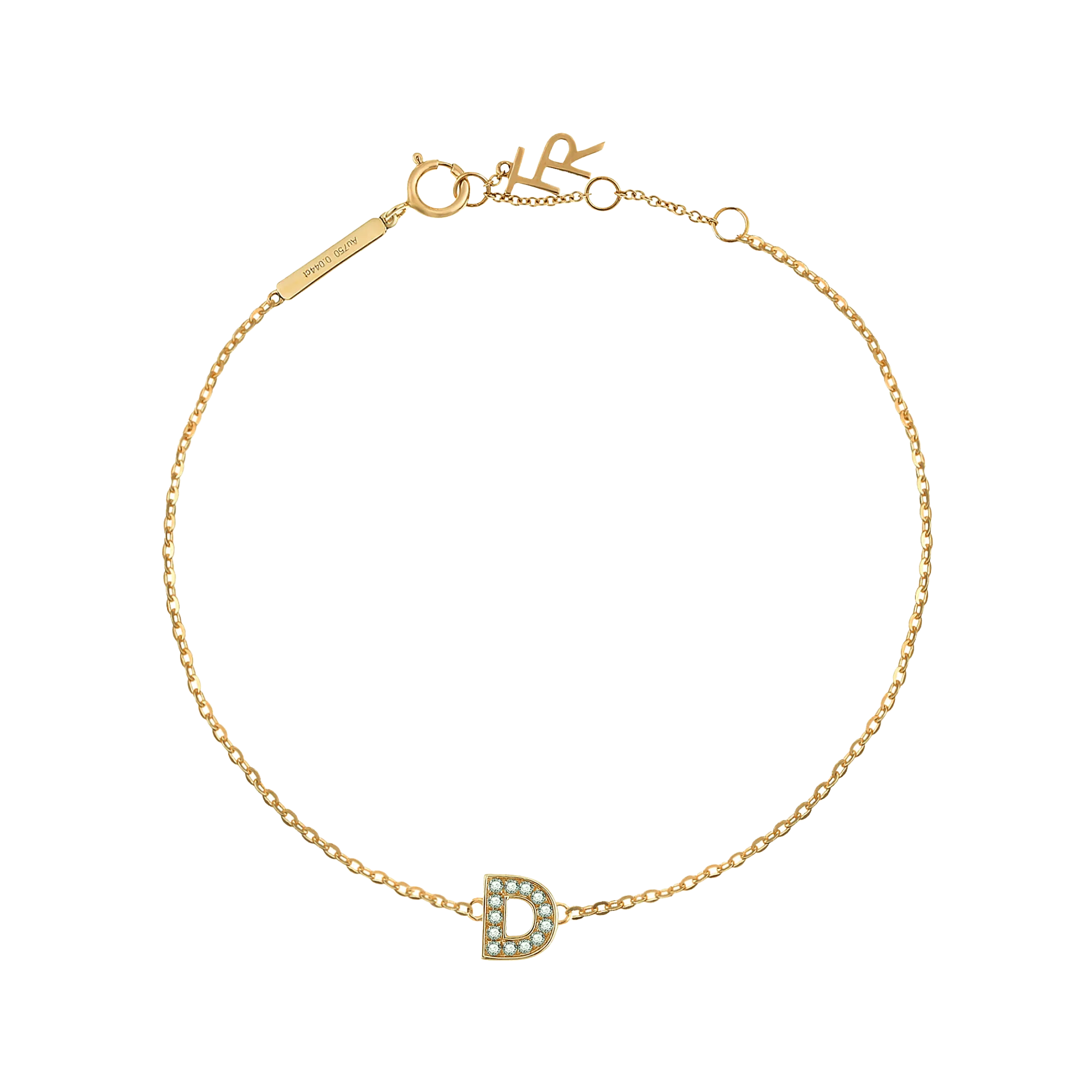 Alphabet LGD pendant bracelet