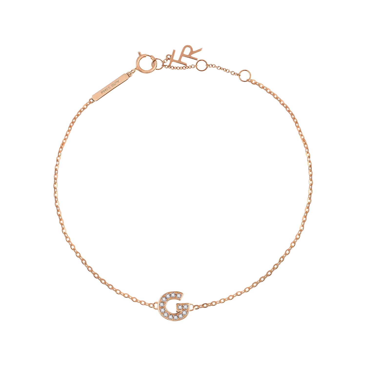 Alphabet LGD pendant bracelet