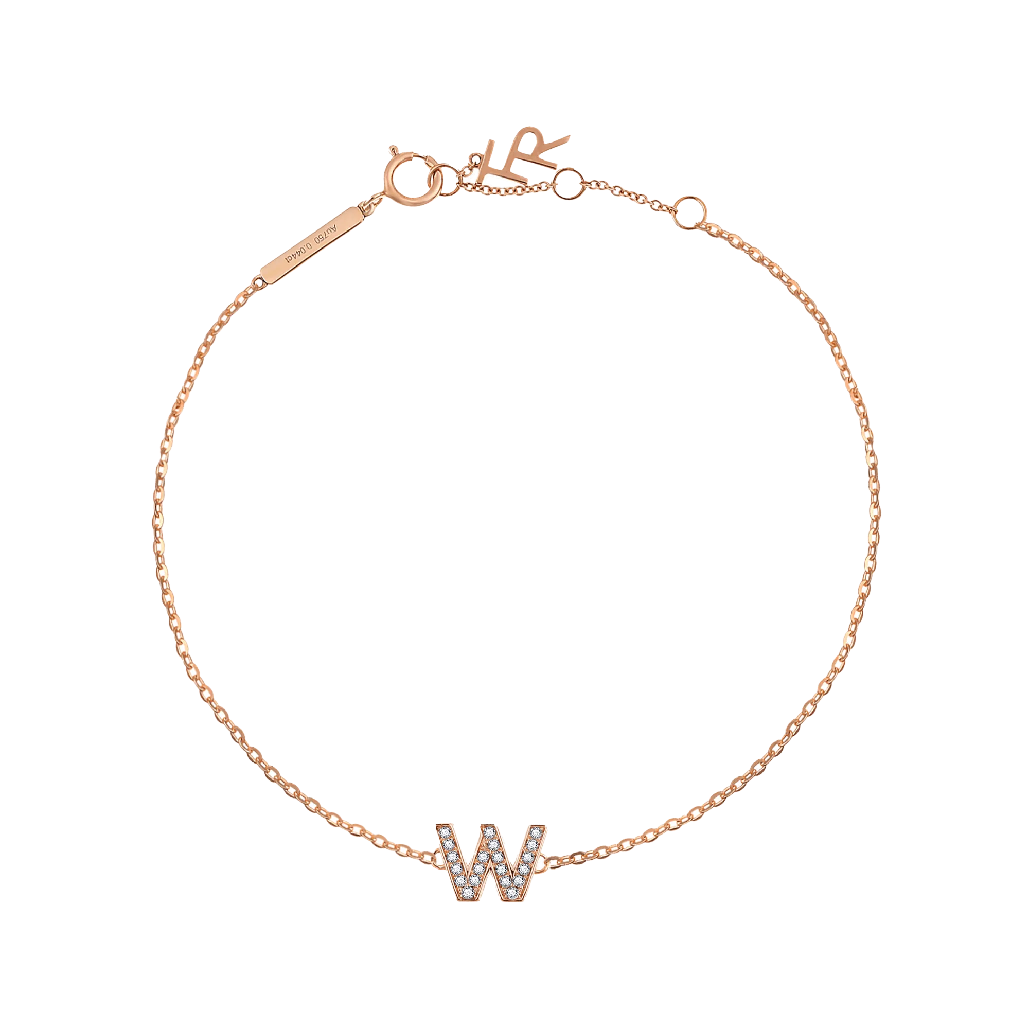 Alphabet LGD pendant bracelet
