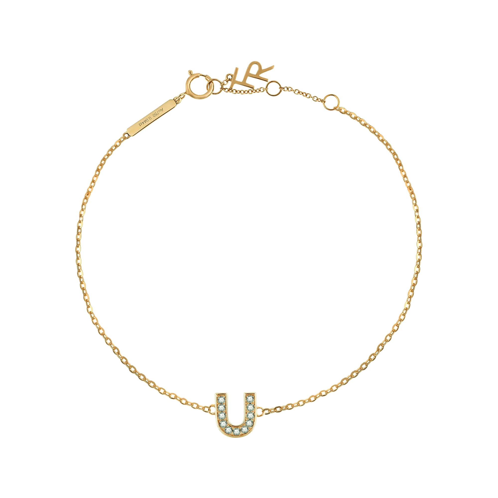 Alphabet LGD pendant bracelet