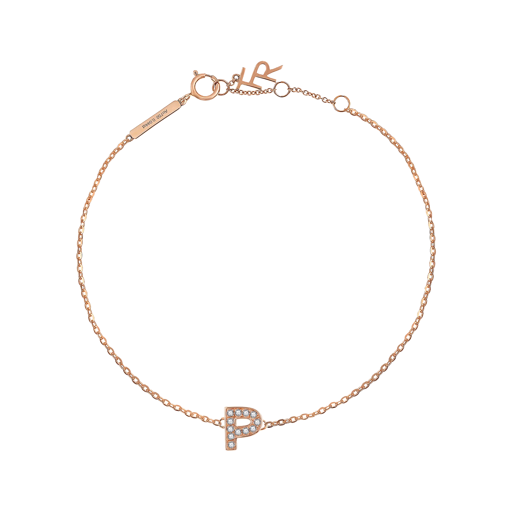 Alphabet LGD pendant bracelet