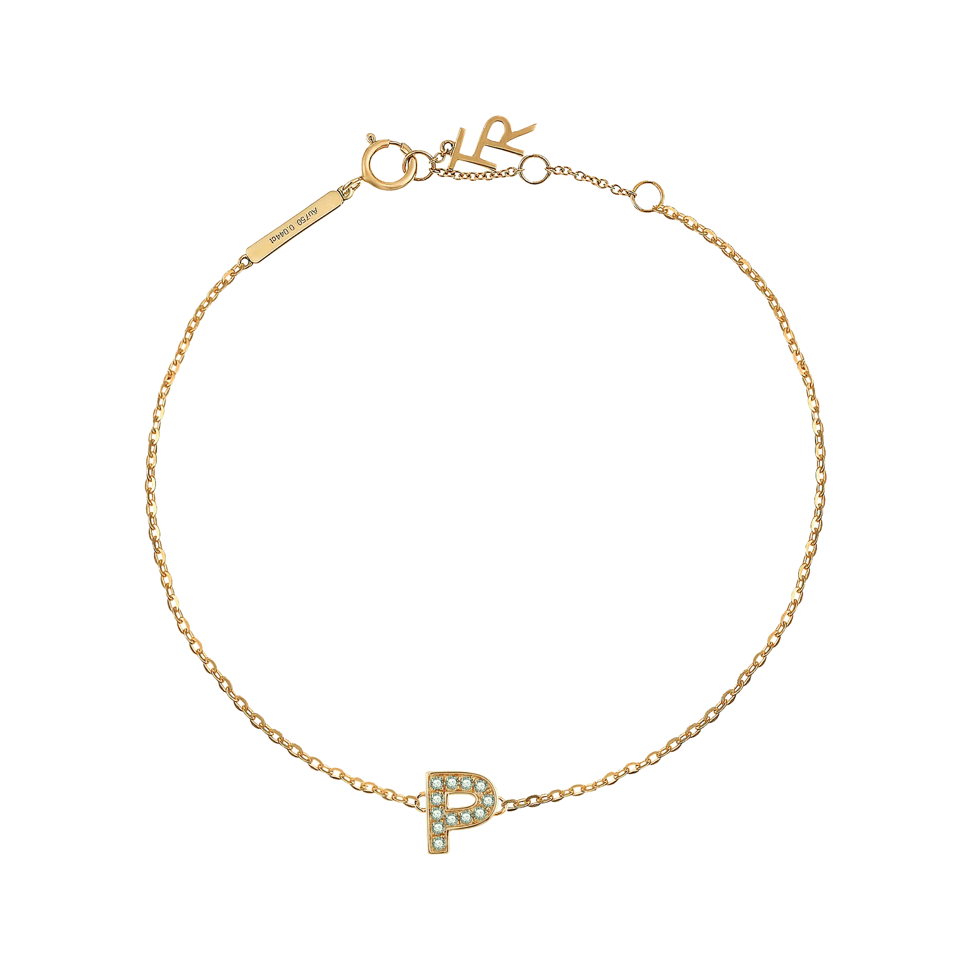 Alphabet LGD pendant bracelet