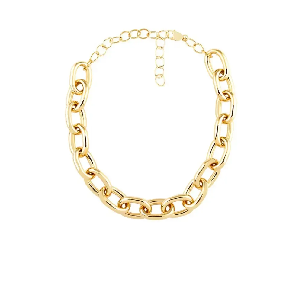 Ana Oval Chunk Chain Necklace