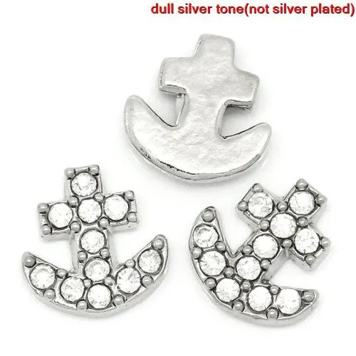 Anchor Floating Charm For Glass Living Memory Lockets