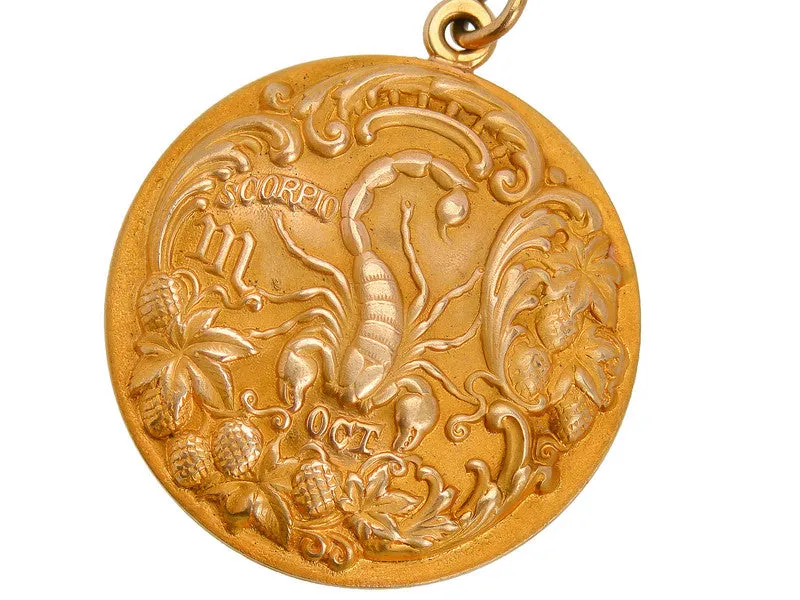 Antique Scorpio Zodiac Pendant Sloan & Co.
