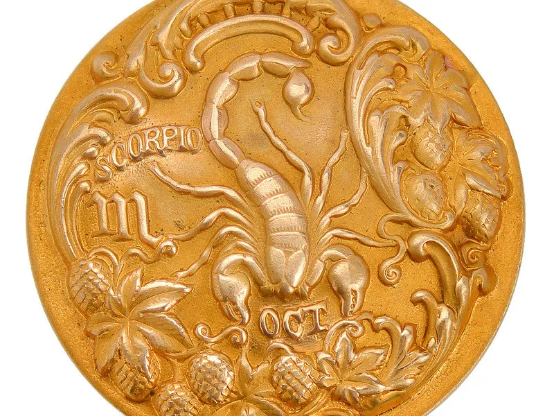 Antique Scorpio Zodiac Pendant Sloan & Co.