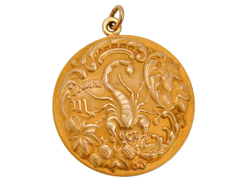Antique Scorpio Zodiac Pendant Sloan & Co.