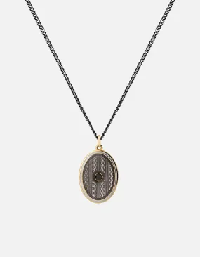 Argyle Black Diamond Necklace, Gold Vermeil/Gray