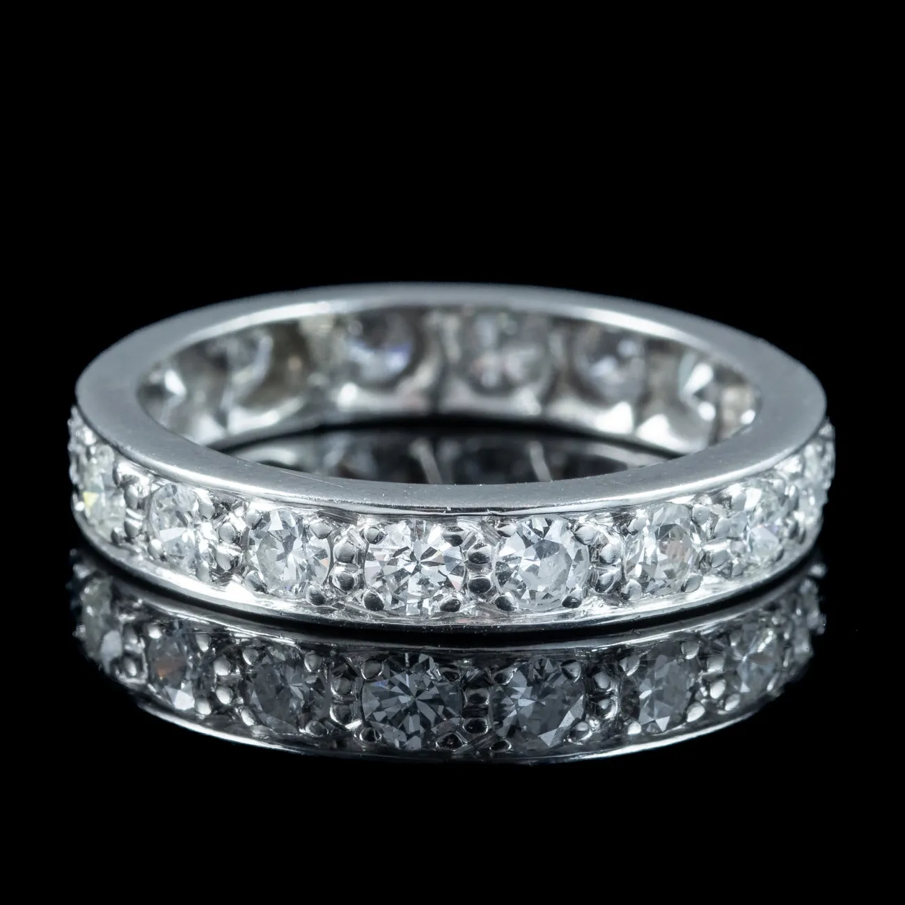 Art Deco Diamond Full Eternity Ring 1.8ct Total