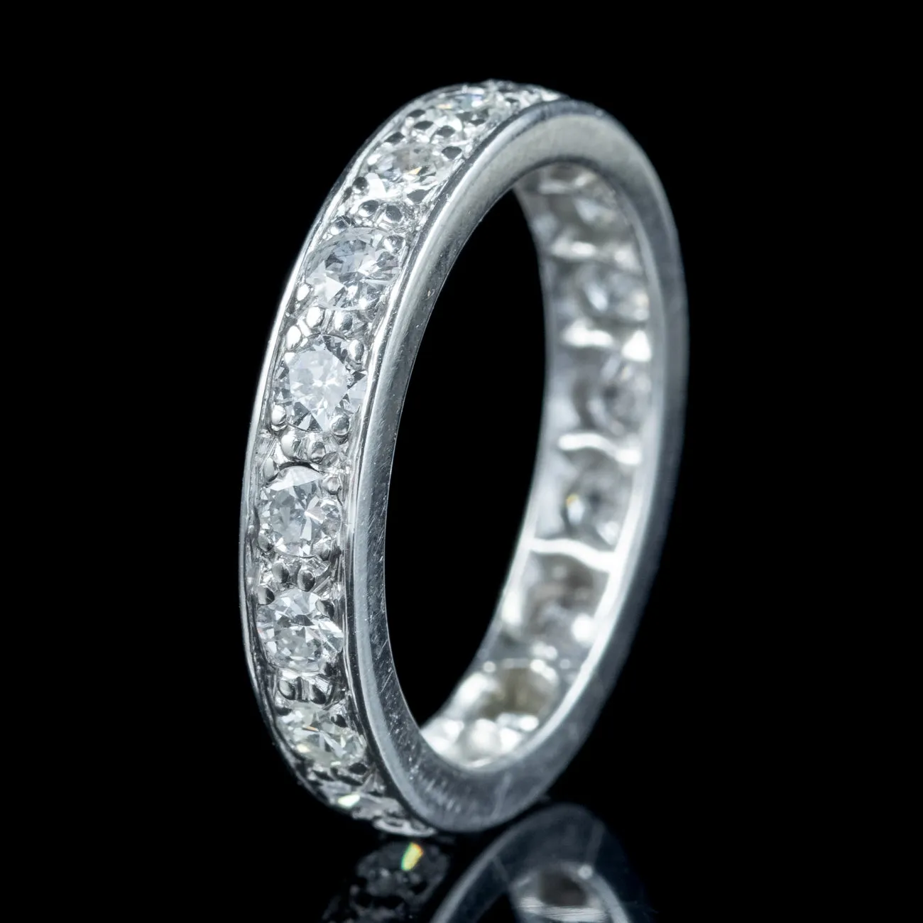 Art Deco Diamond Full Eternity Ring 1.8ct Total