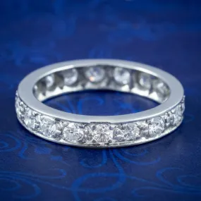 Art Deco Diamond Full Eternity Ring 1.8ct Total