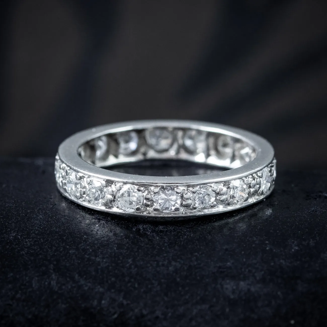 Art Deco Diamond Full Eternity Ring 1.8ct Total