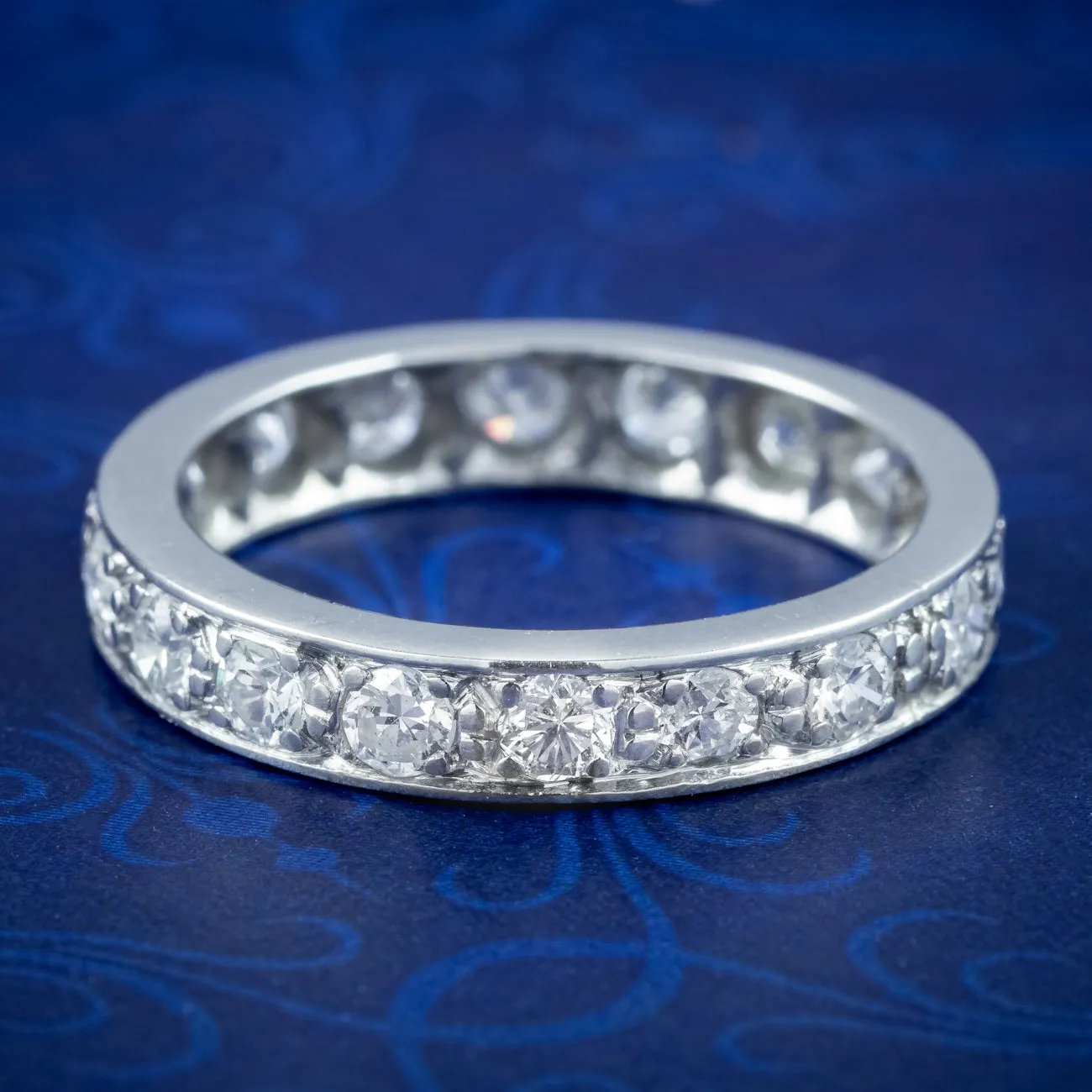 Art Deco Diamond Full Eternity Ring 1.8ct Total