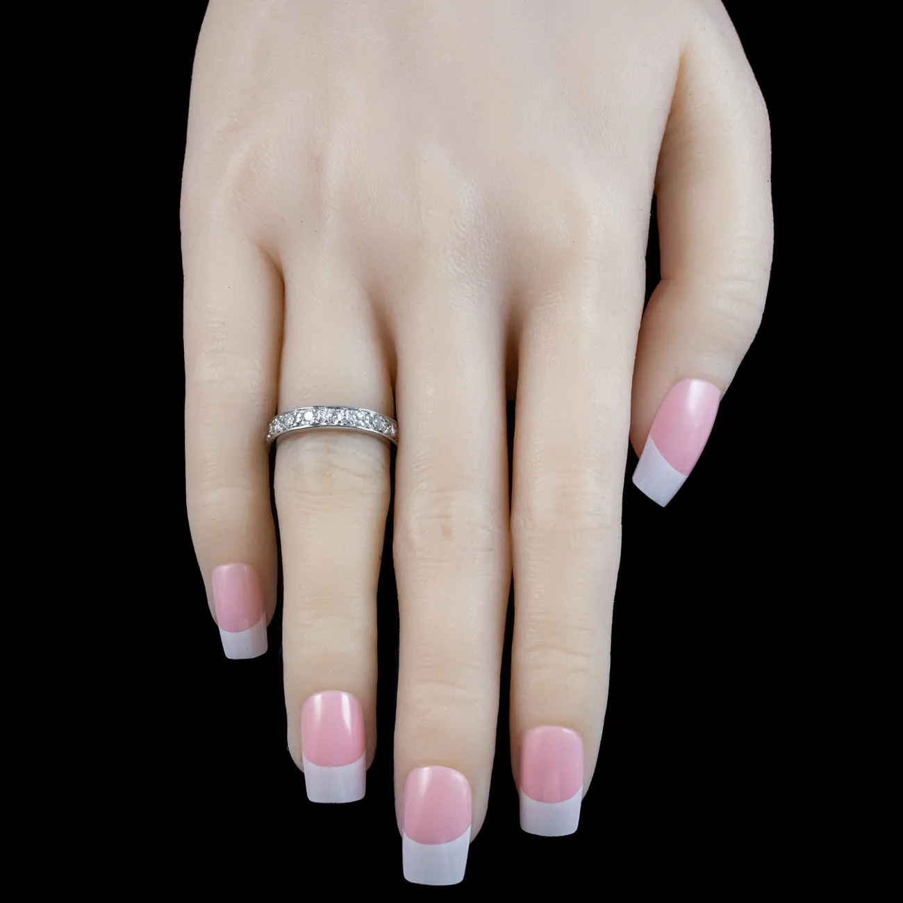 Art Deco Diamond Full Eternity Ring 1.8ct Total